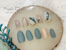 ネイルドール(Nail Doll)/アシメ　インク×マット