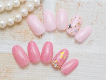 ブリリアント ネイル(Briliant Nail)の写真/豊富な種類のカラーやパーツ用意してるからシンプルかつさりげなくオシャレなネイルも◎