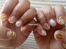 ケイアイエムネイル(KIM nail)/うねうね×凹凸×パール♪
