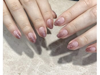 ビュー バイ ネオリーブ 用賀店(beau'r by neolive)/ピンクラメグラデーションk