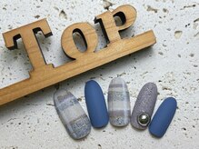 サロン ザ トップ(Salon the Top)/ブルー系チェック