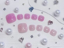 ネイルサロン クラーヴォ(cravo)/フット　フラッシュカラー