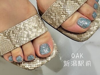 オーク 新潟駅前(OAK)/Foot　ラメワンカラー