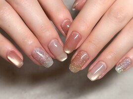 新入荷のラメを使ったワンカラー