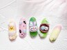 [再来]アート多めのセレブネイル ￥11480【＊店頭次回予約なら500円オフ】