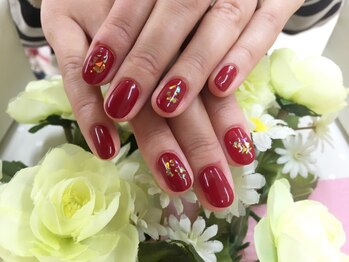 プルミエ ネイル(Premier Nail)/キラキラホロ☆ボルドーカラー