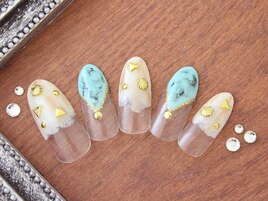 大理石ネイル￥６９８０