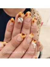 ネイルサロン クール(Nailsalon Coeur)/アニマル柄 変形フレンチ