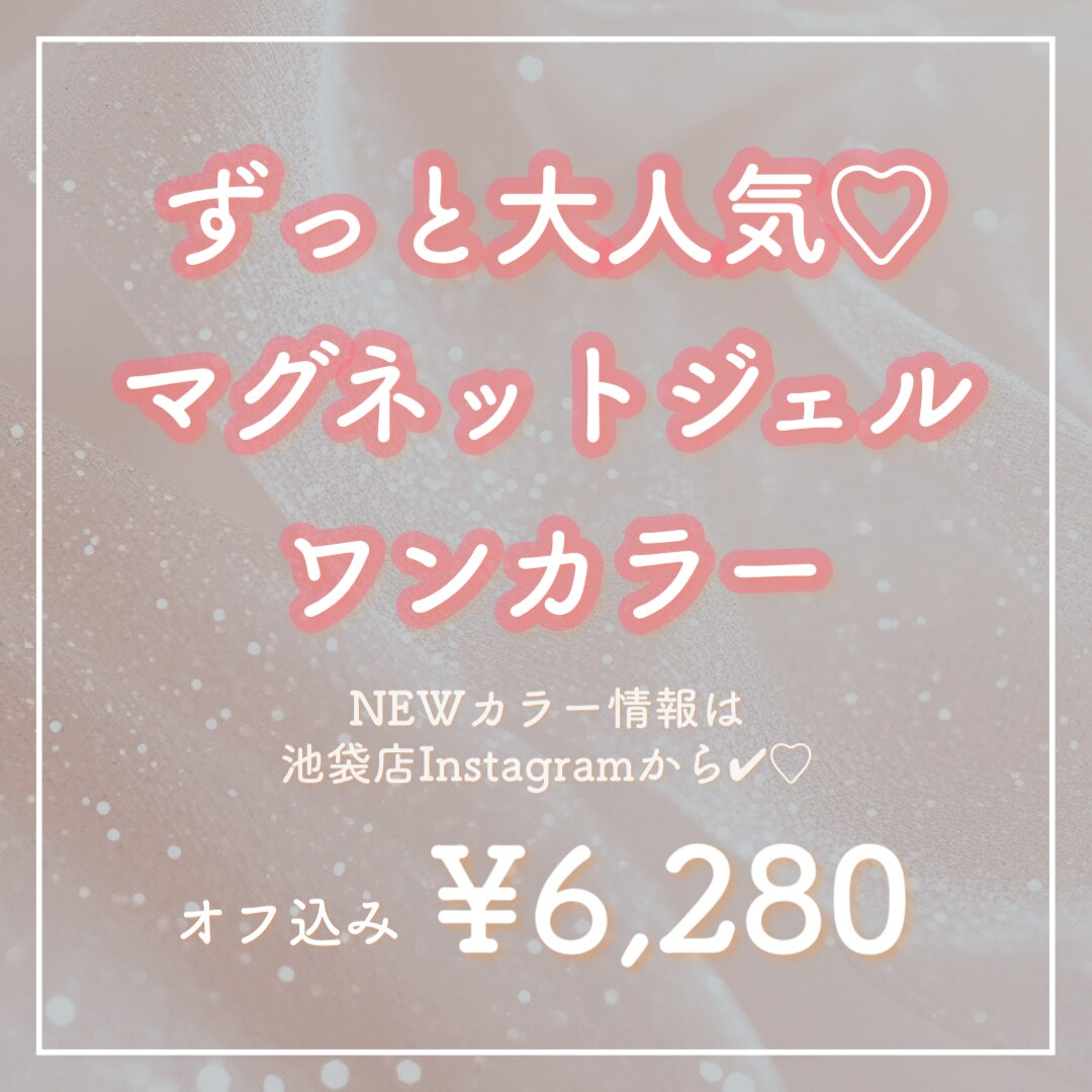 ★新色追加【Hand】★マグネットジェルワンカラー★オフ無料★6280円
