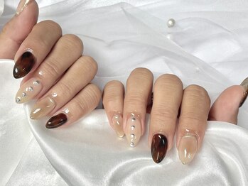 ネイルネージュ 錦糸町(Nail Neige)/持ち込み（チーク/べっこう)