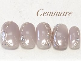 ラメメタリックデザインネイル