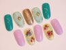 【ハンドジェル】上品で華やか★定額デザインCコース　￥9020→￥7920