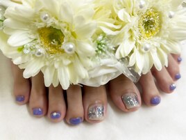 フット★紫陽花ネイル