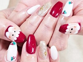 クリスマス ヒイラギネイル