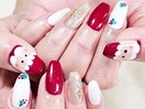クリスマス ヒイラギネイル