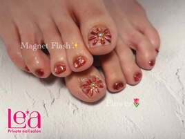 フラッシュマグネット　花　夏