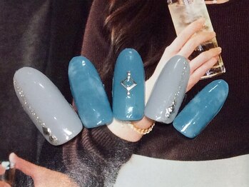 ネイルサロン リリオ(Nail Salon Ririo)/爽やかタイダイネイル