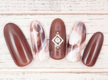 ワンネイル(ONE NAIL)/＃ラテネイル＃ニュアンスネイル