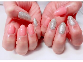 アイリッシュネイル 久屋大通店(Irish Nail)/ピンク×ラメネイル