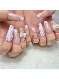 スカルプ×ニットネイル