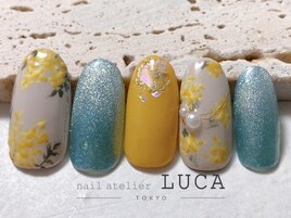 W-592 シェル×ミモザネイル