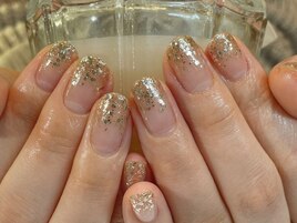 グリッター/春ネイル