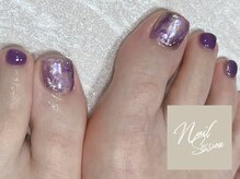 ネイルセッション(nail session)/パープル大理石