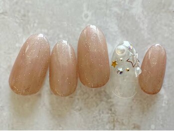 アブニール 我孫子店(AVENIR)/星ネイル新規¥5,060