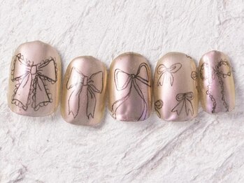 ジェミーネイル エビス(Jemiy nail ebisu)/韓国らくがきリボン9480yen