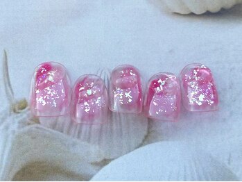 ココロ 新橋(kokoro)/8月ネイルデザイン☆ちょこっと