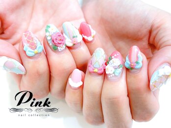 ジェル放題☆3Dリボン：フラワー