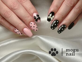 ドットネイル／リボン