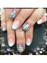 チェックネイル