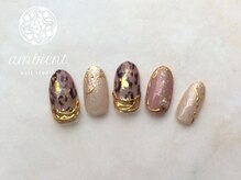 ネイルスタジオ アンビエント 表町店(Nail Studio ambient)/アクセサリーネイル レオパード