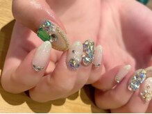 キラネイル アンド アイラッシュ by World Beauty(KIRA)/グリーンワンホンネイル