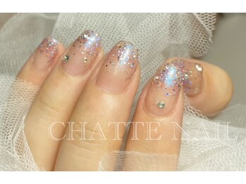 シャットネイル(CHATTE NAIL)/爪育デザインAコースネイル