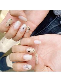 90分フリーアート♪リボンネイル