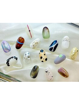 ショートネイルデザインが豊富