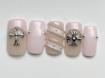 ジェミーネイル イケブクロ(Jemiy nail ikebukuro)/ピンククロムネイル¥10000