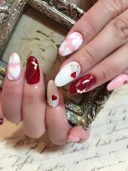ネルフィーズ(NAILFY's)/バレンタインに可愛いハート