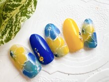 アミネイルズ(AmiNails)/トロピカルフラワーネイル♪