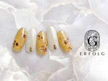 エアフォルク 銀座(ERFOLG)/大人ひまわりネイル☆