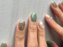 ファンクションネイルズ 表参道 原宿(FUNCTION NAILS)/グリーン/クリア
