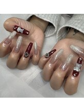 デフィ(defi)/グラデーション/ボルドー/ラメ