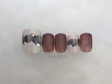 ネイル ドゥ 岡山駅前店(Nail Doux)/インクアート×フラッシュ