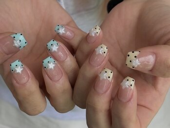 ドットネイル・フレンチ