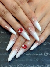 エスフィーネイルサロン ブリーユ(Esfy nailsalon Brille)/白グラデロングスカルプ