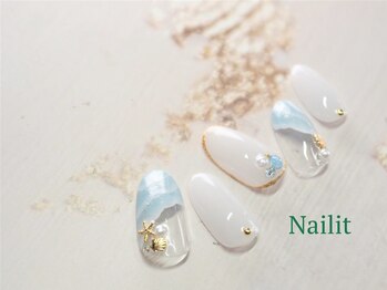 ネイリット 銀座(Nailit)/パステル海NAIL¥10700【¥11170】