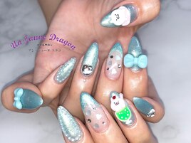 【自爪ネイル】３Dネイル