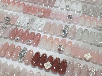 うる艶カラー使用の綺麗めアート